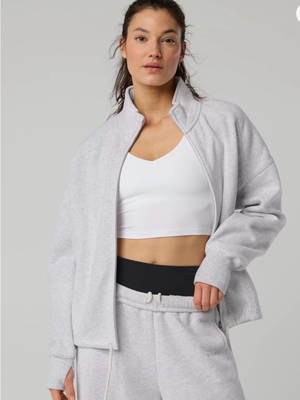 Offline by Aerie full zip sweatshirt. Super soft fleece, relaxed fit, size M